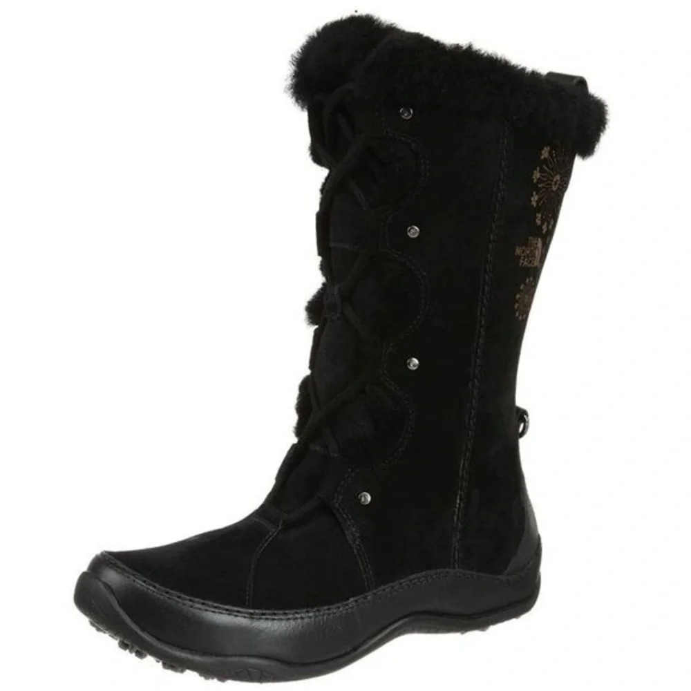 The North Face Abby III Women’s Black Tall Snow Boots Size 7 EU‎ 38